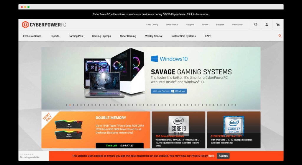 Top 10 Best Custom PC Builder Websites with PC Build Guide 6 CyberPowerPC, A website for pre-builts and PC customizations