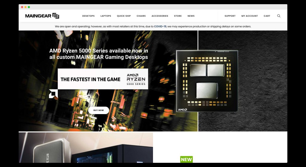 Top 10 Best Custom PC Builder Websites with PC Build Guide 9 MainGear, A website for pre-builts and PC customizations